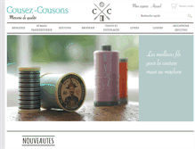 Tablet Screenshot of cousez-cousons.com